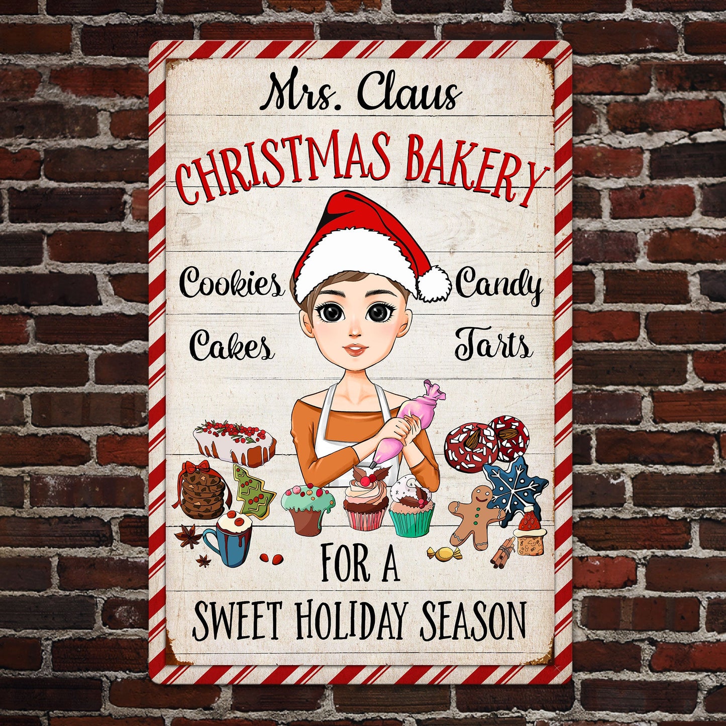 Christmas Bakery - Personalized Metal Sign