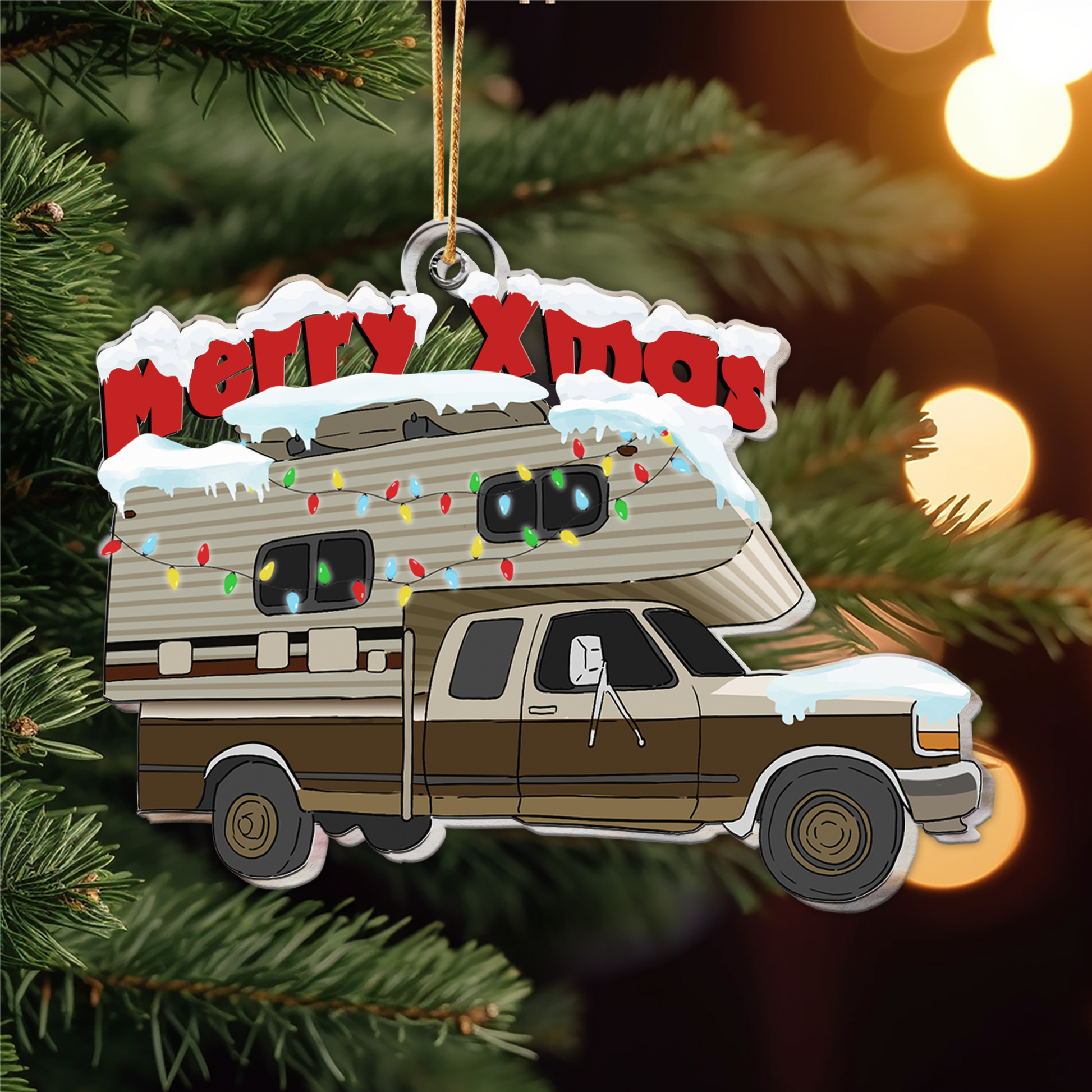 Christmas Camping Trailer - Personalized Custom Shaped Acrylic Ornamen –  Macorner