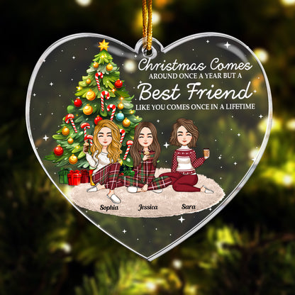 Christmas Comes Around Once A Year - Personalized Acrylic Ornament