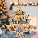 Christmas Custom Family Photo 2026 Christmas Tree - Personalized Wooden Ornament