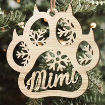 Christmas Custom Family & Pets Names - Personalized Custom Shaped Wooden Ornament