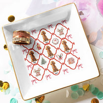 Christmas Dogs Festive 3D Pets - Personalized Jewelry Dish