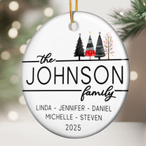 Christmas Family - Personalized Ceramic Ornament