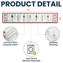 Christmas Family Tree - Personalized Table Runner