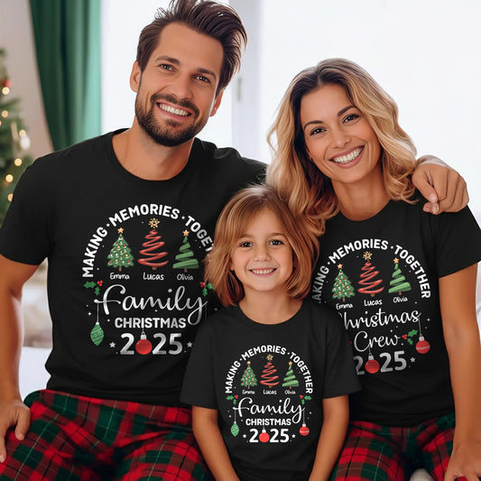 Christmas Family, Christmas Crew, Matching Outfit - Personalized Shirt