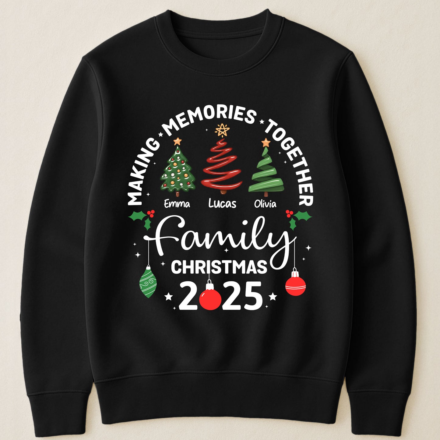 Christmas Family, Christmas Crew, Matching Outfit - Personalized Shirt