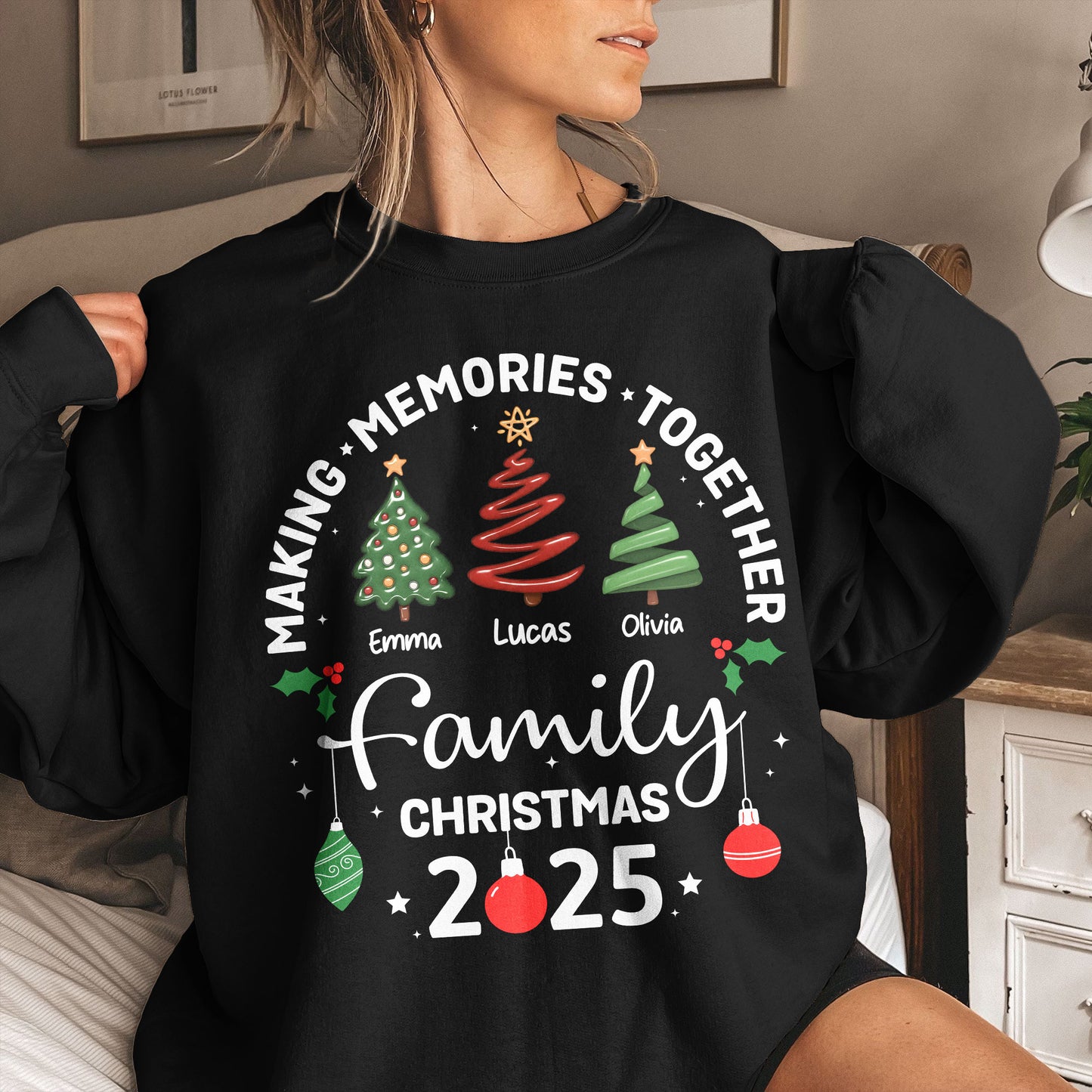 Christmas Family, Christmas Crew, Matching Outfit - Personalized Shirt