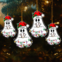 Christmas Ghost Baseball Version - Personalized Acrylic Ornament