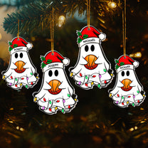 Christmas Ghost Basketball Version - Personalized Acrylic Ornament