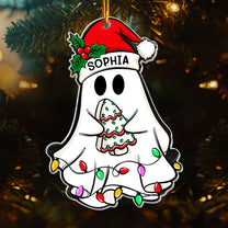 Christmas Ghost Family - Personalized Acrylic Ornament