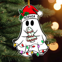 Christmas Ghost Family - Personalized Acrylic Ornament