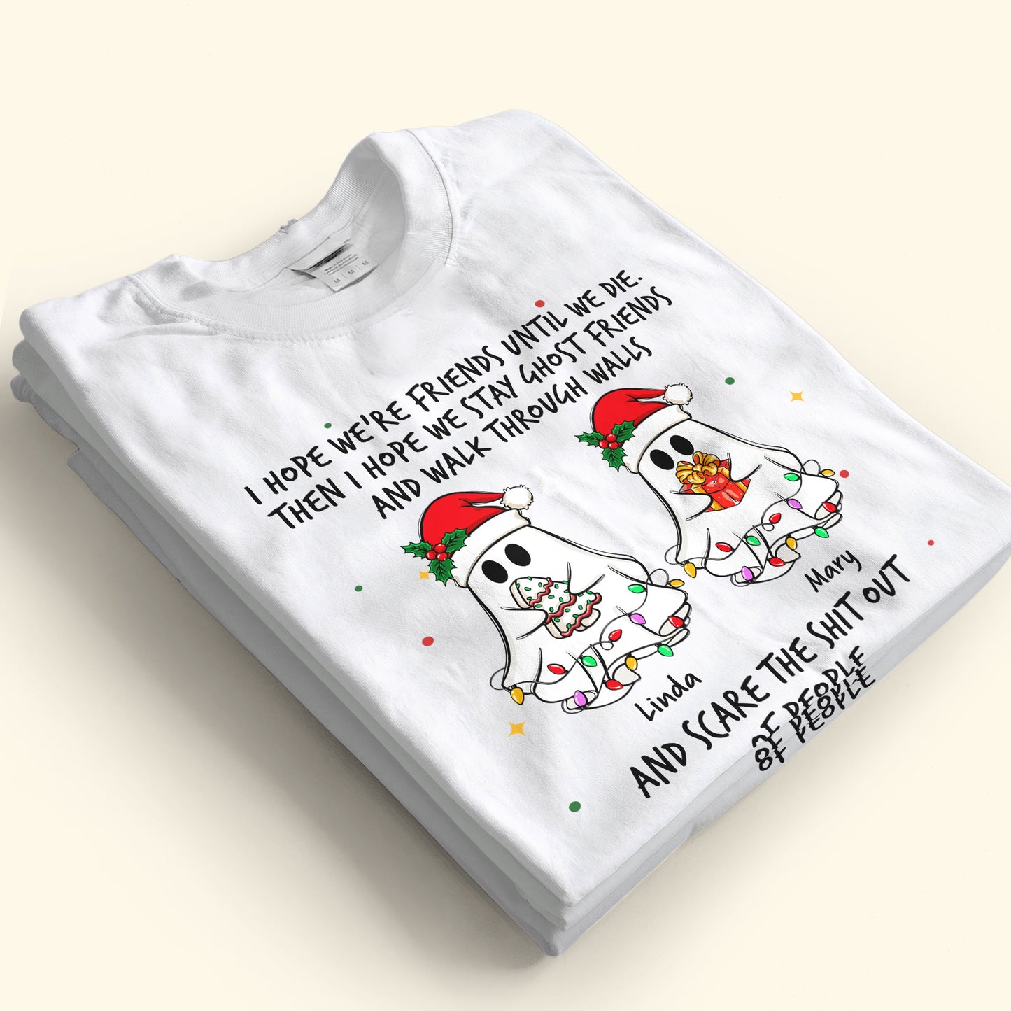 Christmas Ghost Friends - Personalized Shirt