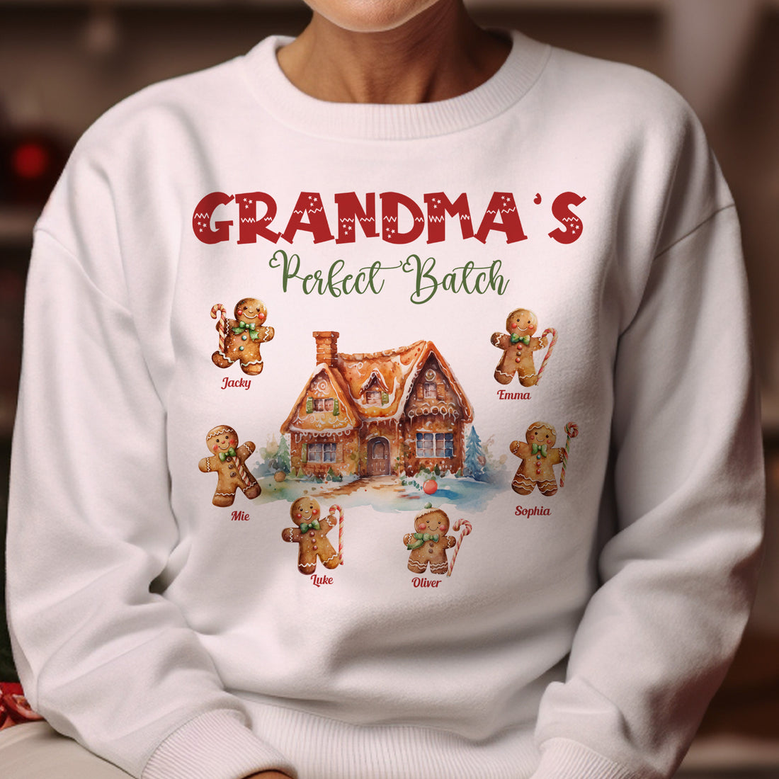 Christmas Gift For Grandma Gingerbread Perfect Batch Personalized