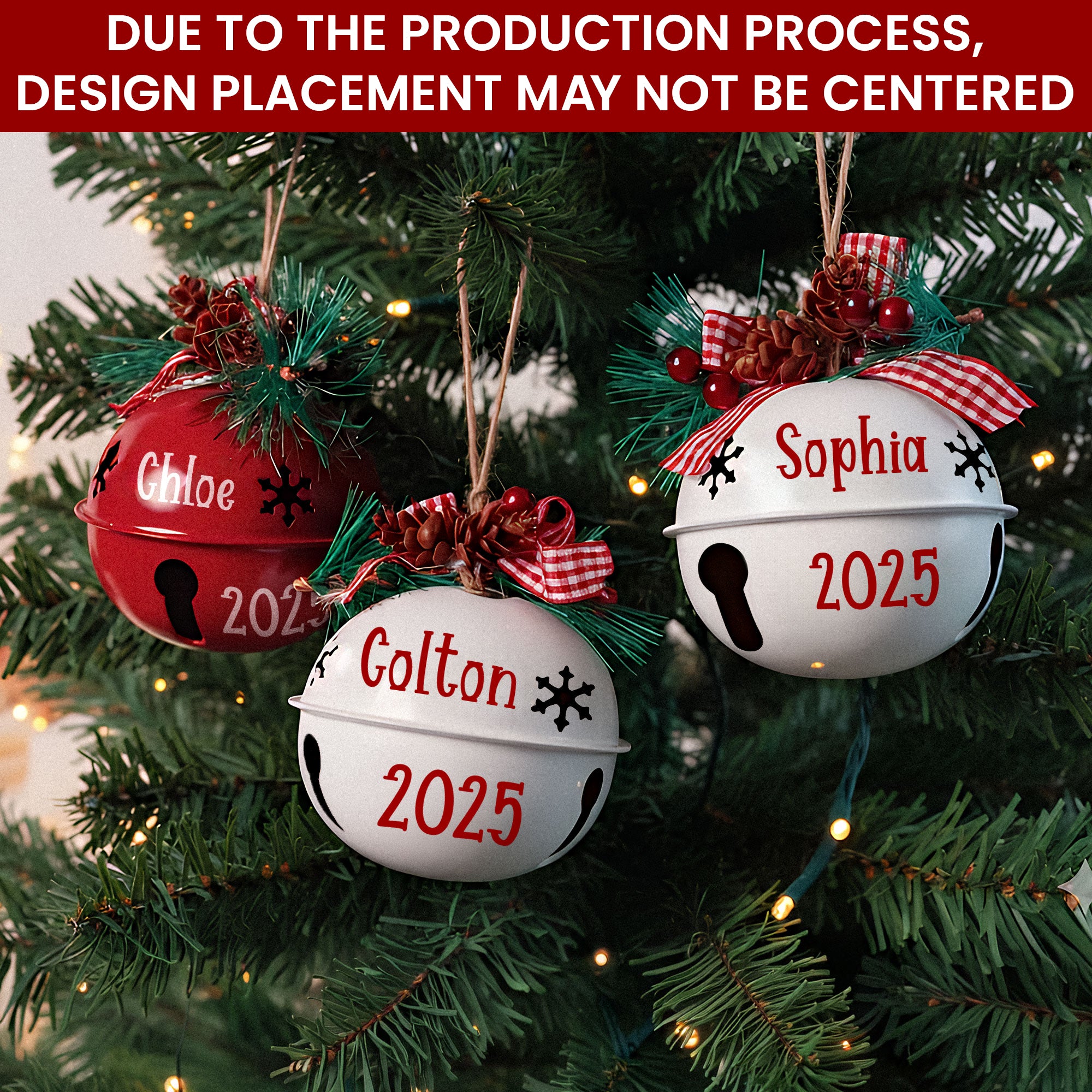 Christmas Gift - Personalized Jingle Bell Ornament