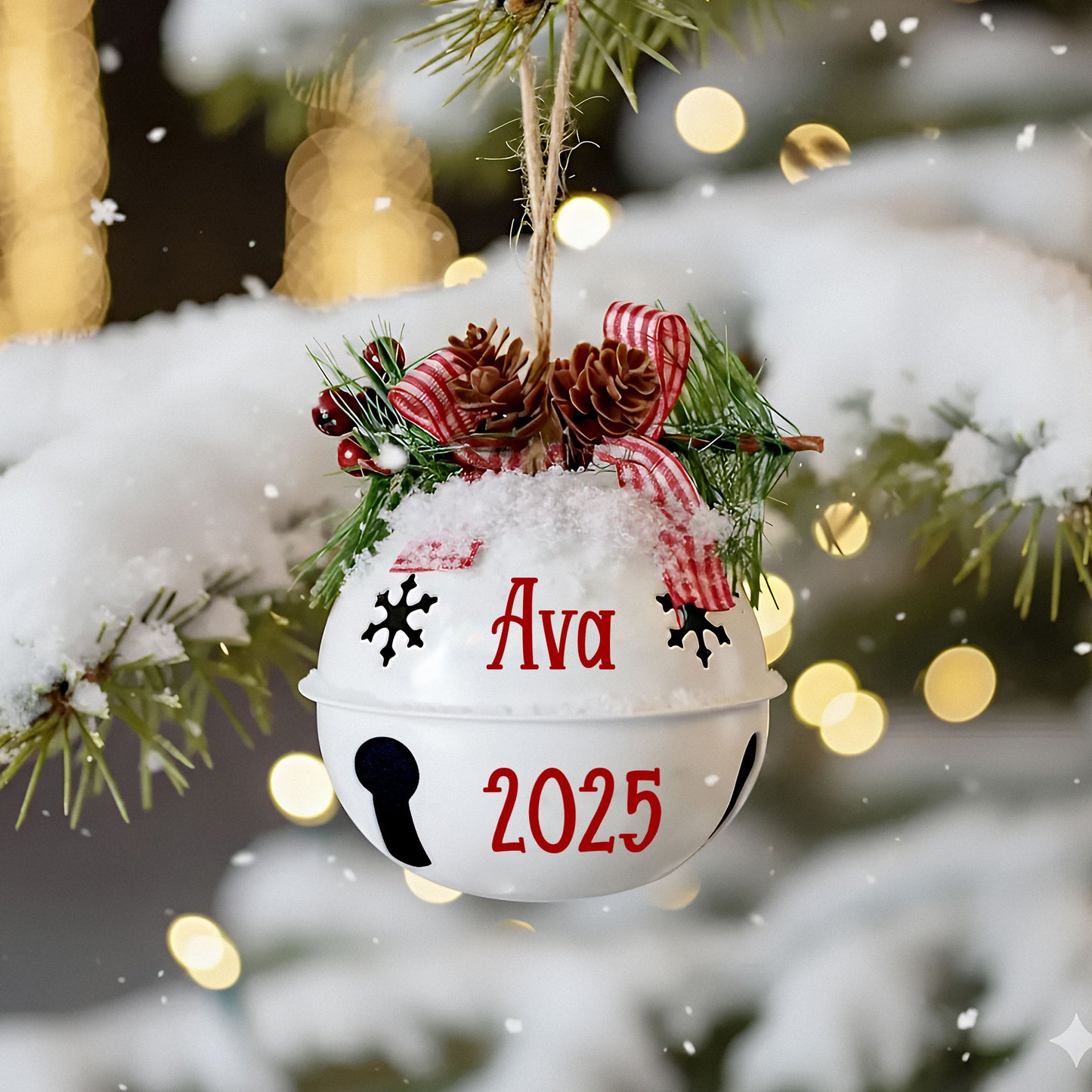 Christmas Gift - Personalized Jingle Bell Ornament