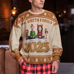 Christmas Gingerbread Family 3D Effect - Personalized Ugly Sweater