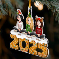 Christmas Gingerbread Friends Together - Christmas Gifts For Friends - Personalized Acrylic Ornament