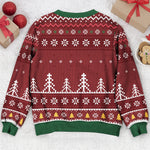 Christmas God Says I Am Name Letter In Bible - Personalized Ugly Sweater