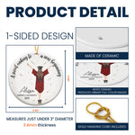 Christmas Graduation Sweet Ending To New Beginning - Personalized Ceramic Ornament