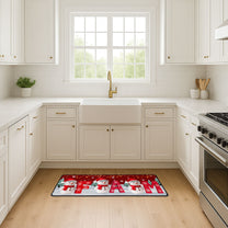 Christmas Name Initial - Personalized Runner Rug