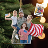 Christmas Ornament Gift For Military Families - Personlized Acrylic Photo Ornament