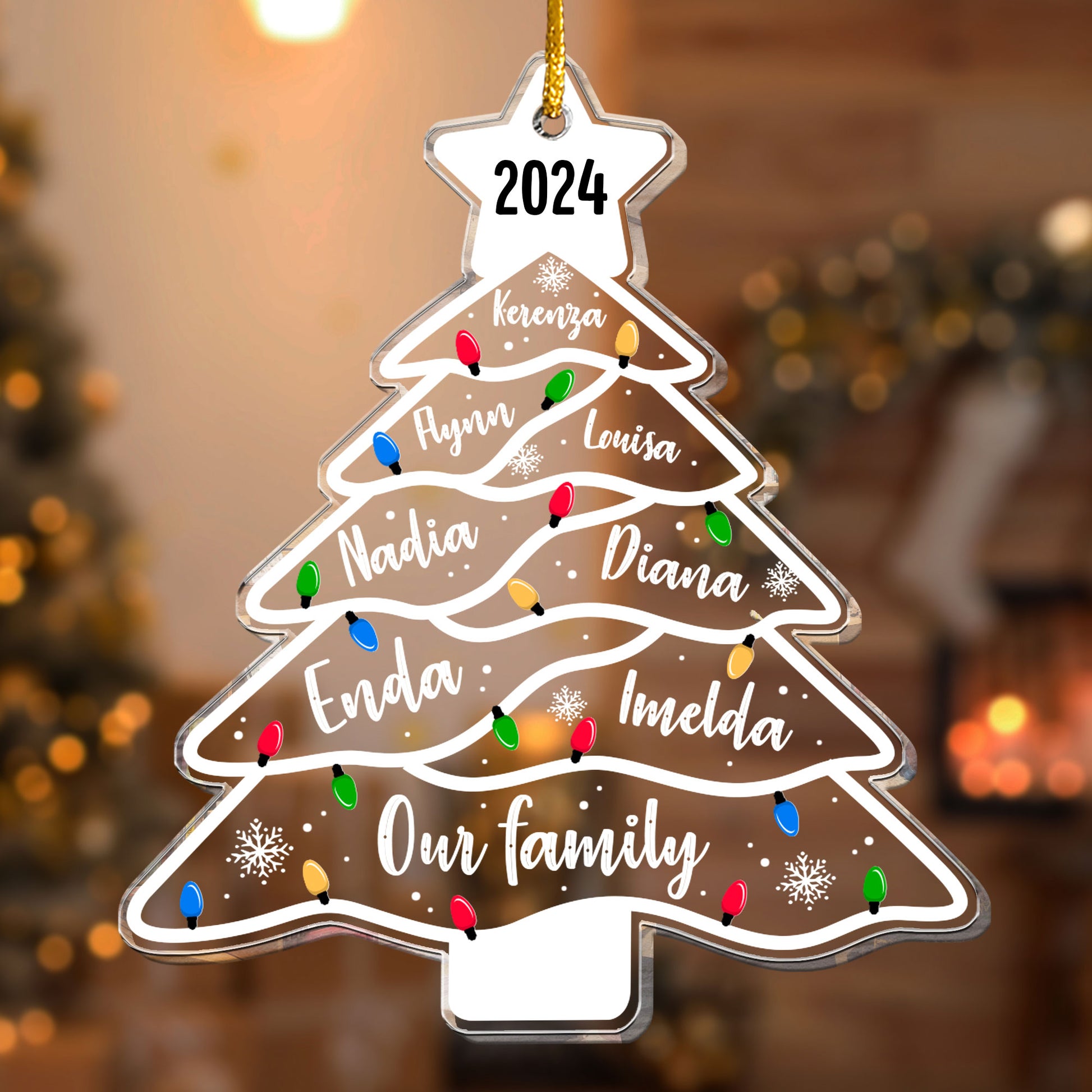 Our Family - Personalized Acrylic Ornament – Macorner