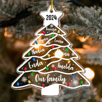 Christmas Ornament Our Family Christmas - Personalized Acrylic Ornament