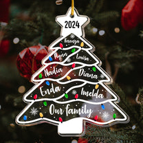 Christmas Ornament Our Family Christmas - Personalized Acrylic Ornament