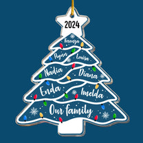 Christmas Ornament Our Family Christmas - Personalized Acrylic Ornament