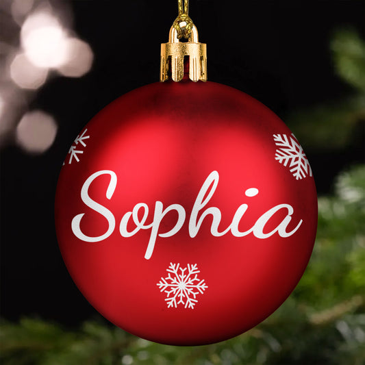 Christmas Ornaments With Name - Personalized Ball Ornament