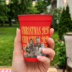 Christmas Party Custom Photo - Personalized Cups