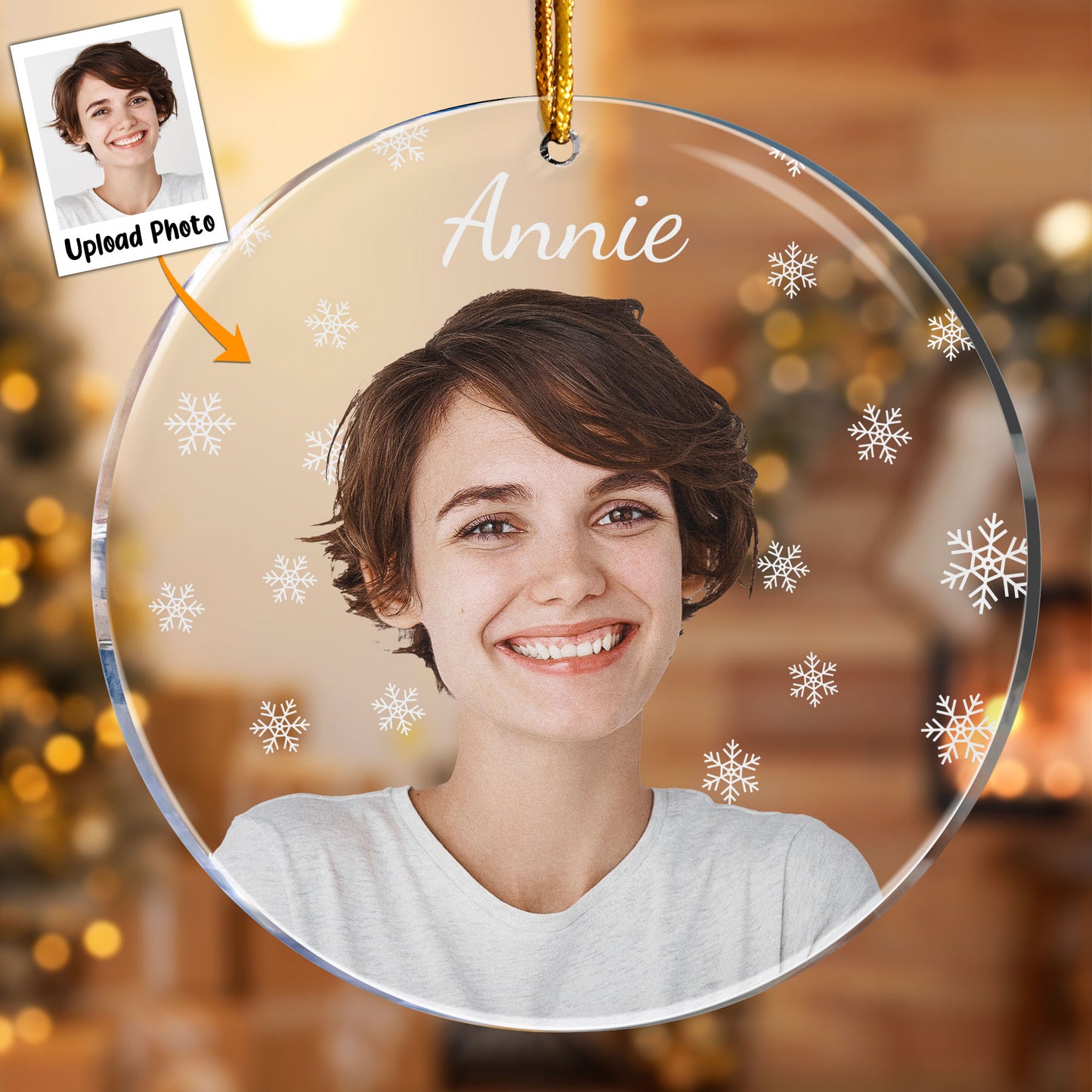 Christmas Photo - Personalized Acrylic Photo Ornament