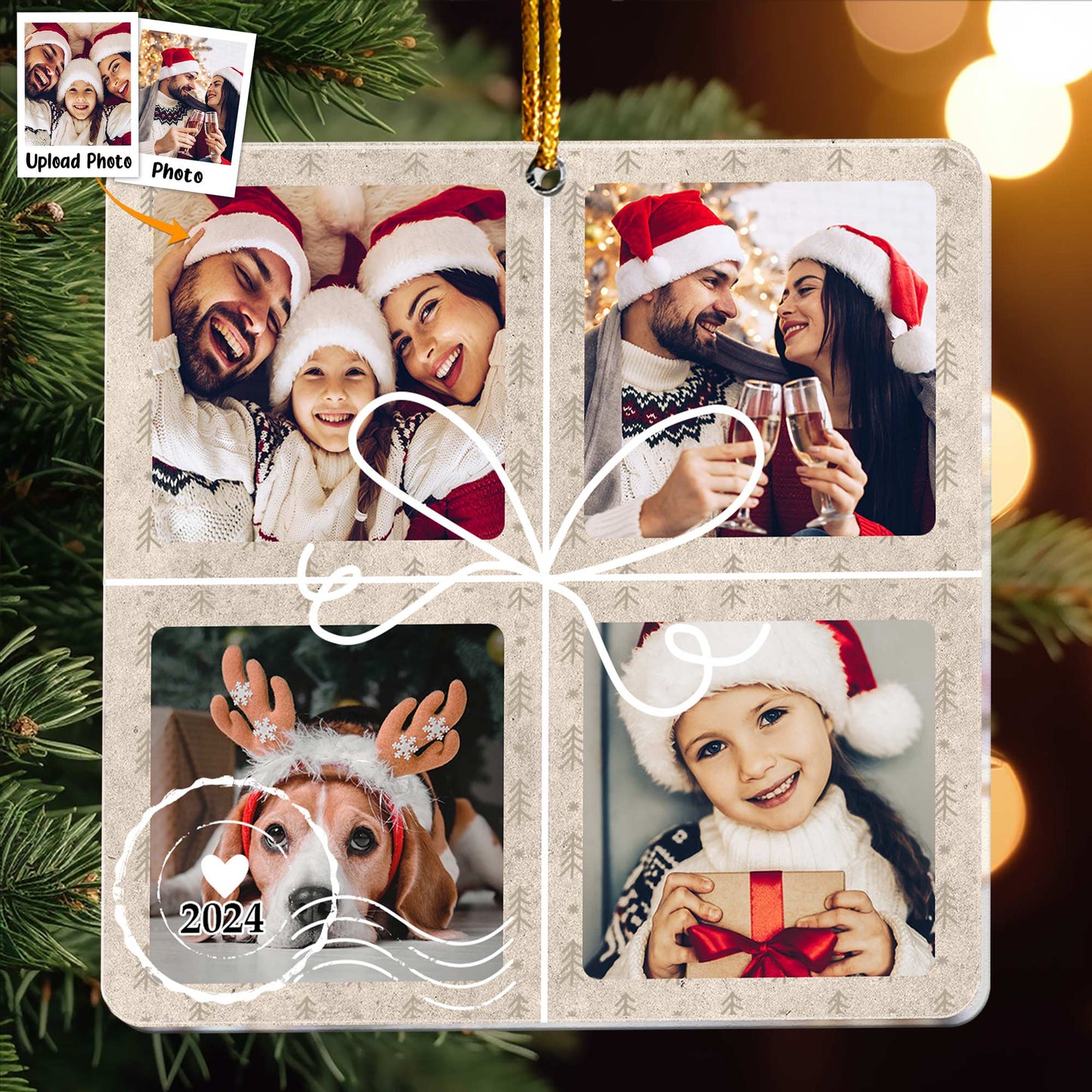 Christmas Special Delivery - Personalized Acrylic Photo Ornament