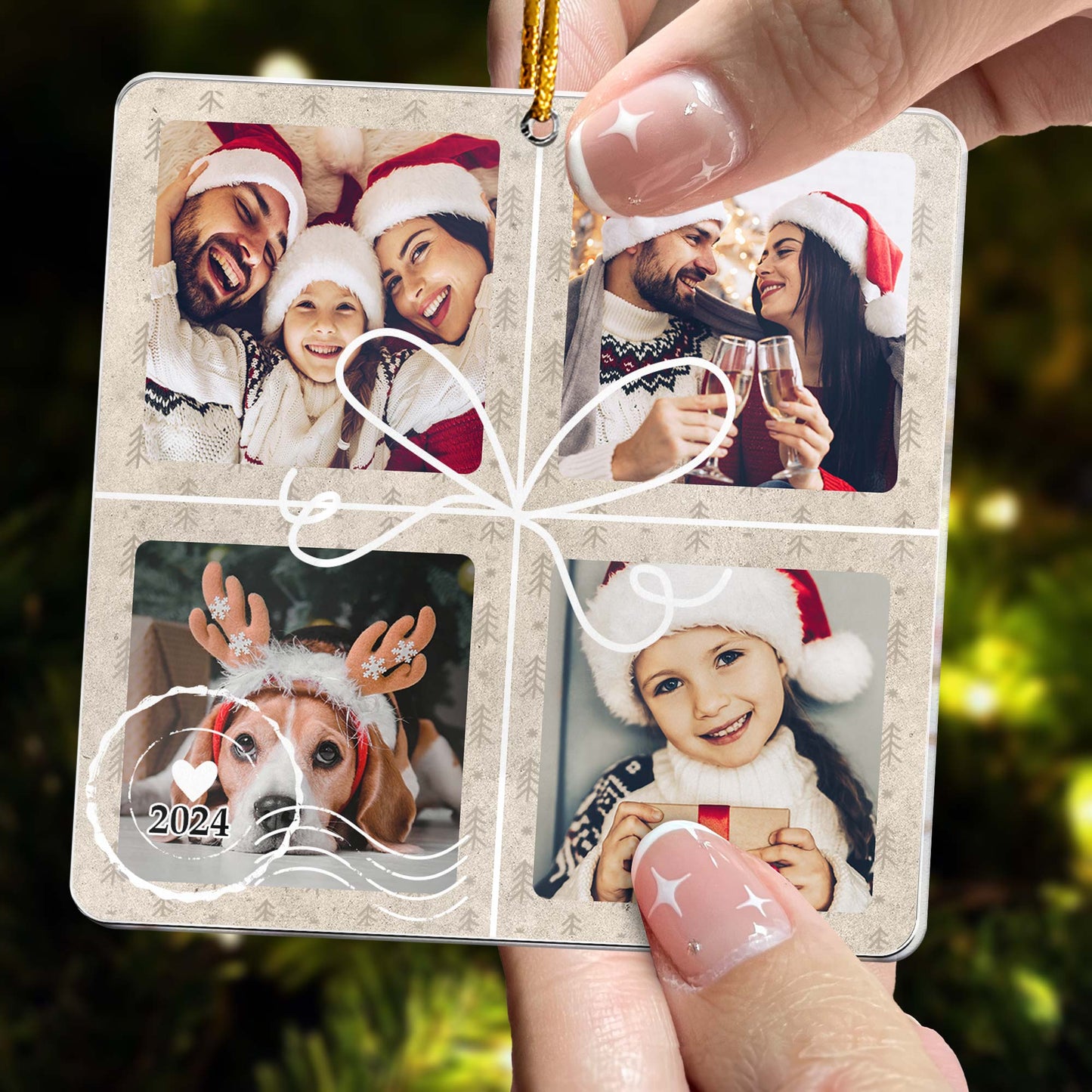 Christmas Special Delivery - Personalized Acrylic Photo Ornament