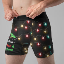 Christmas To Do List Funny - Personalized Men's Boxer Briefs