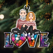 Christmas Together Couple - Personalized Acrylic Ornament