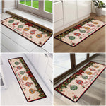 Christmas Together - Custom Family Name, Baubles Xmas Theme - Personalized Runner Rug