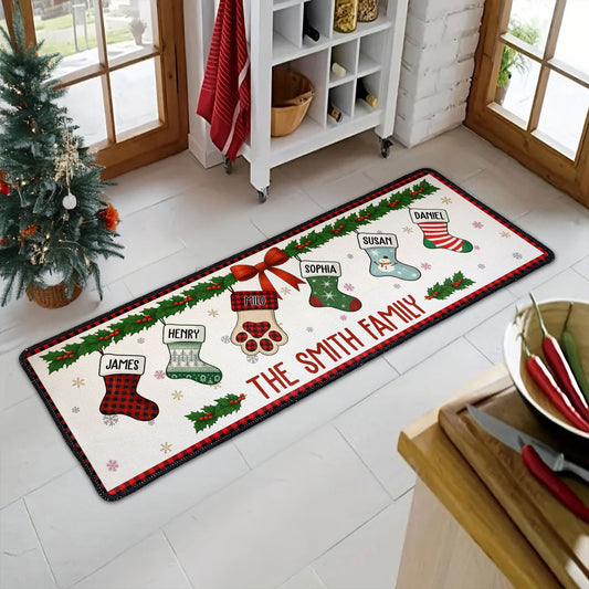 Christmas Together - Personalized Runner Rug