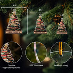 Christmas Tree Book Club Custom Names - Personalized Acrylic Ornament