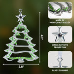 Christmas Tree-Shaped Keepsake - Personalized Photo Projection Ornament