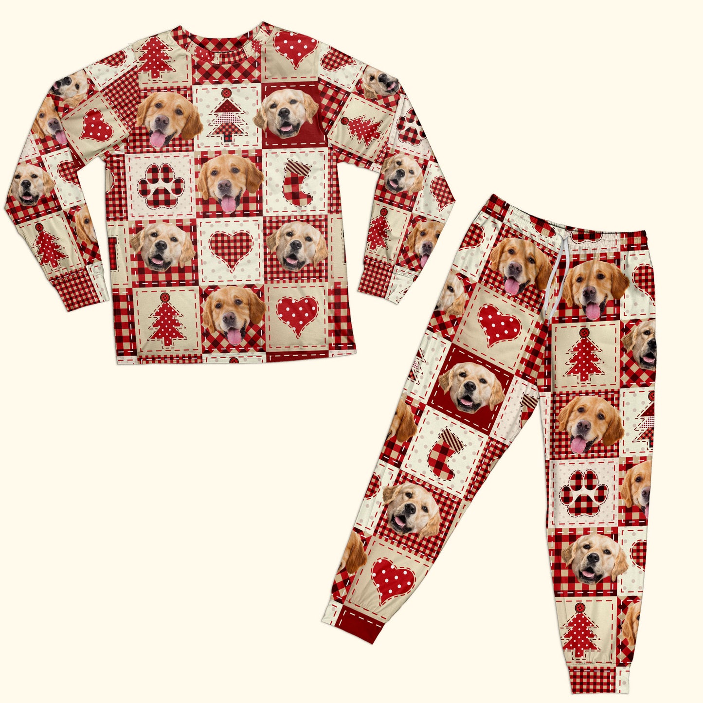 Christmas Ugly Pet Pajamas - Personalized Photo Pajamas Set