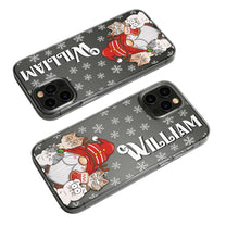 Christmas With My Cats - Personalized Clear Phone Case