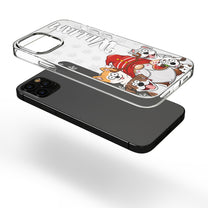 Christmas With My Dogs - Personalized Clear Phone Case