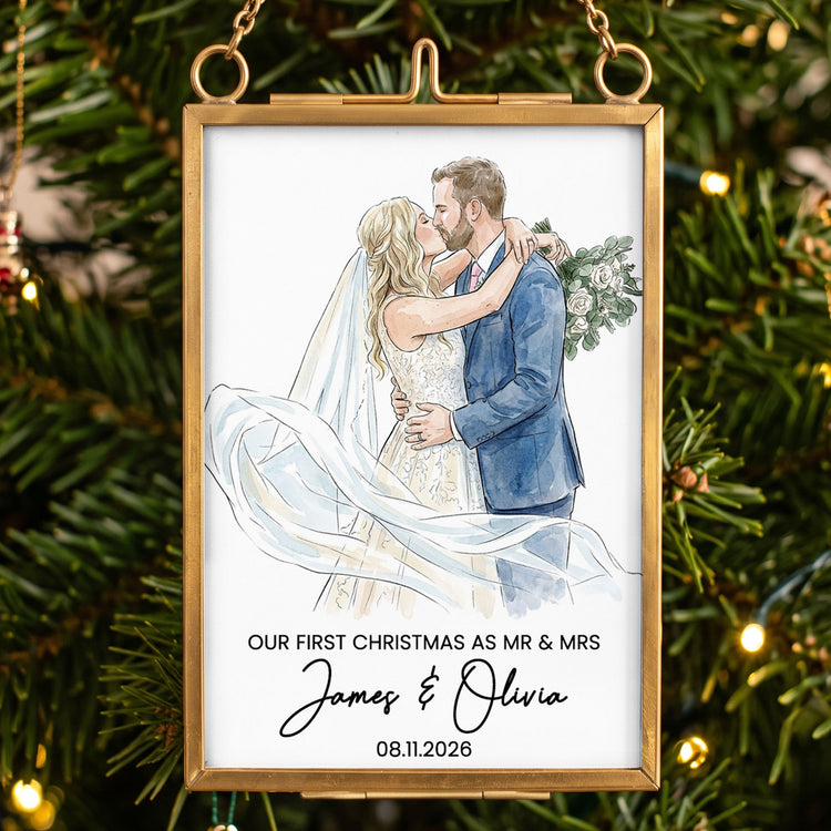 Christmas-Frame-Ornament-Our-First-Christmas-Couple-Photo-Watercolor-Personalized-Ornament-3