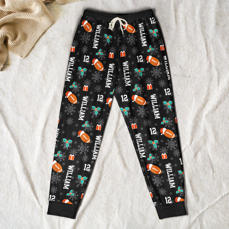 Christmas-Gift-Custom-Name-&-Number-For-American-Football-Lovers-Personalized-Lounge-Pants 4