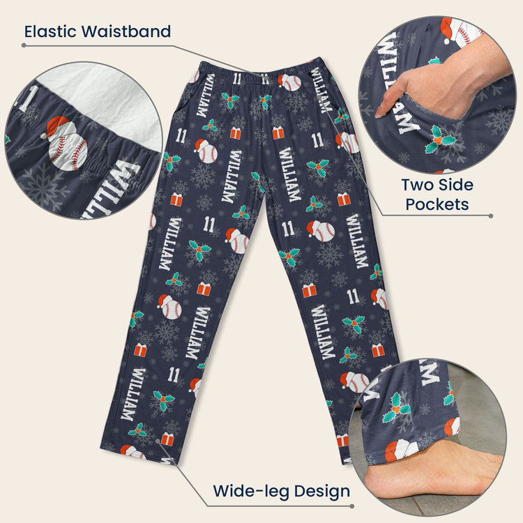 Christmas-Gift-Custom-Name-&-Number-For-Baseball-Lovers-Personalized-Lounge-Pants-5