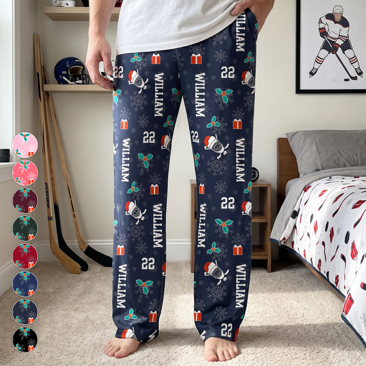 Christmas-Gift-Custom-Name-&-Number-For-Hockey-Lovers-Personalized-Lounge-Pants-1