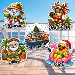 Christmas-In-July-Trip-Cruise-Door-Stateroom-Decor-Xmas-Santa-In-Summer-Personalized-Magnet-2