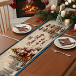 Christmas-Santa-&-Snowman-Festive-Custom-Family-Name-Personalized-Table-Runner3
