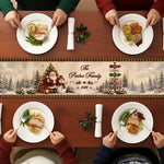 Christmas-Santa-&-Snowman-Festive-Custom-Family-Name-Personalized-Table-Runner5